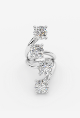 Billion Avenue Quatro Diamond Ring  - Silver - Billion Avenue