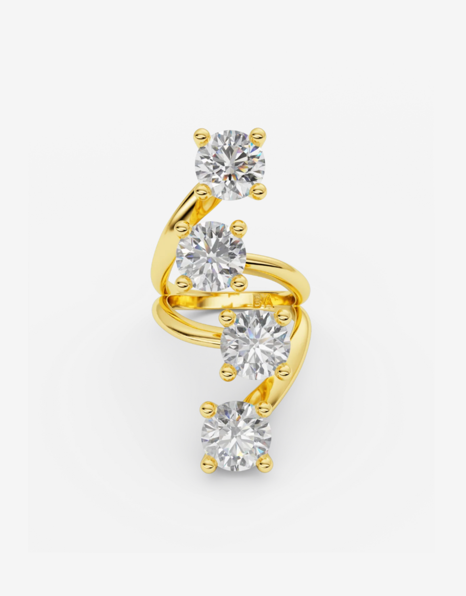 Billion Avenue Quatro Diamond Ring  - Gold - Billion Avenue