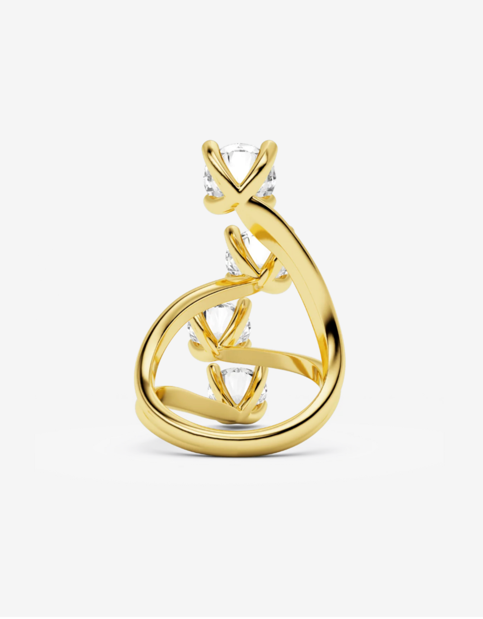 Billion Avenue Quatro Diamond Ring  - Gold - Billion Avenue