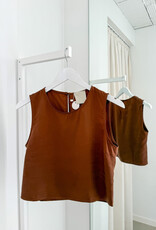 The Golden House - Garc Top 'Anne' - Marron