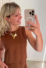 The Golden House - Garc Top 'Anne' - Marron
