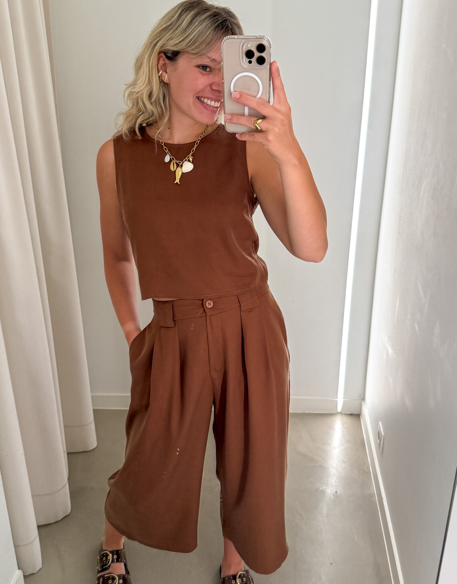 The Golden House - Garc Culotte 'Anne' - Marron