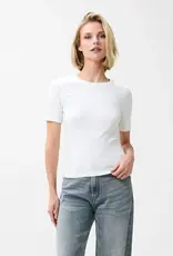 Catwalk Junkie T-Shirt 'Rib' - Off  White - Catwalk Junkie