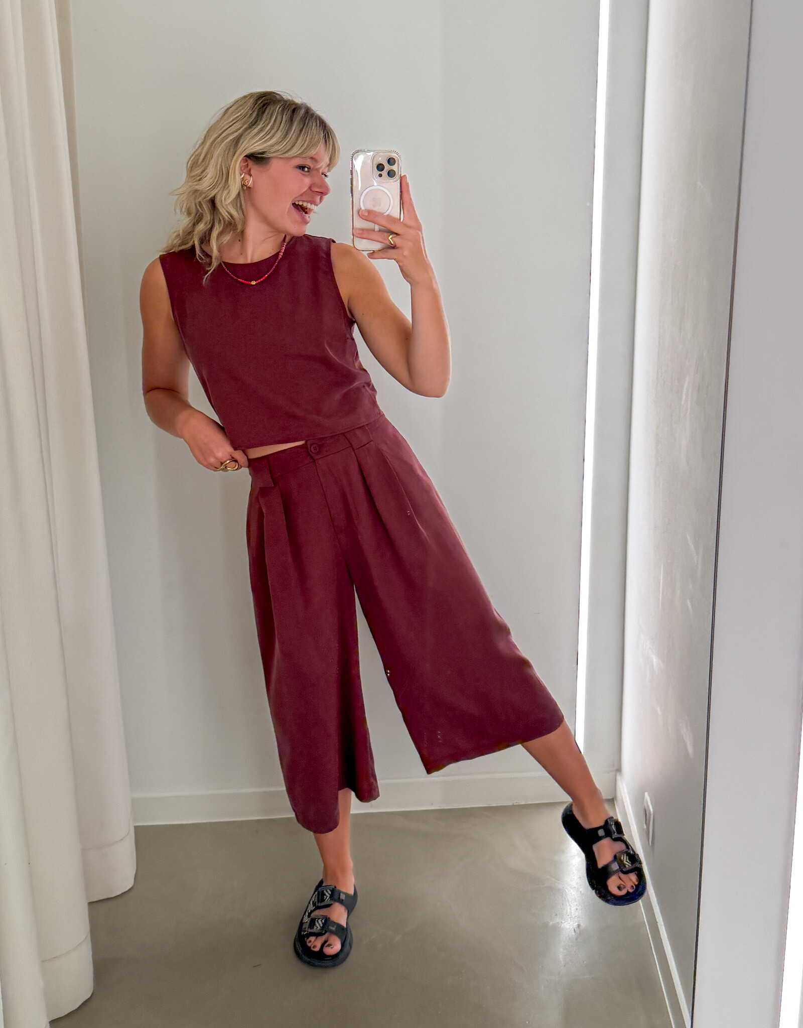 The Golden House - Garc Top 'Anne' - Bordeaux