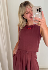 The Golden House - Garc Top 'Anne' - Bordeaux