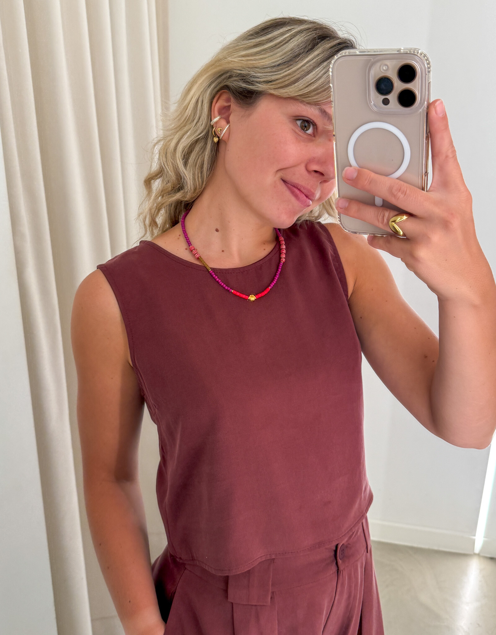 The Golden House - Garc Top 'Anne' - Bordeaux