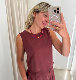 The Golden House - Garc Top 'Anne' - Bordeaux