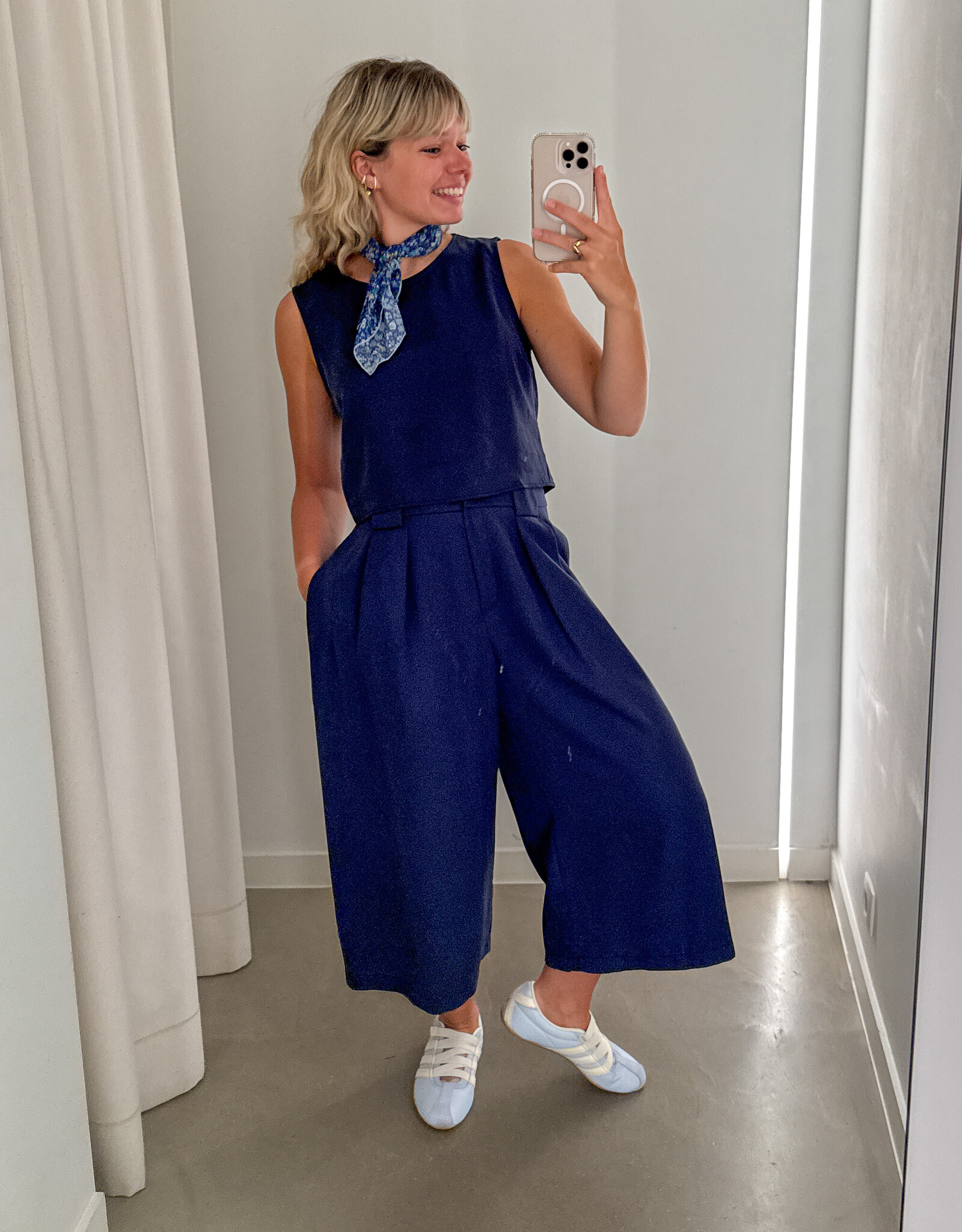 The Golden House - Garc Top 'Anne' - Navy