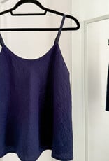 The Golden House - Garc Top 'Alix' - Navy - One Size
