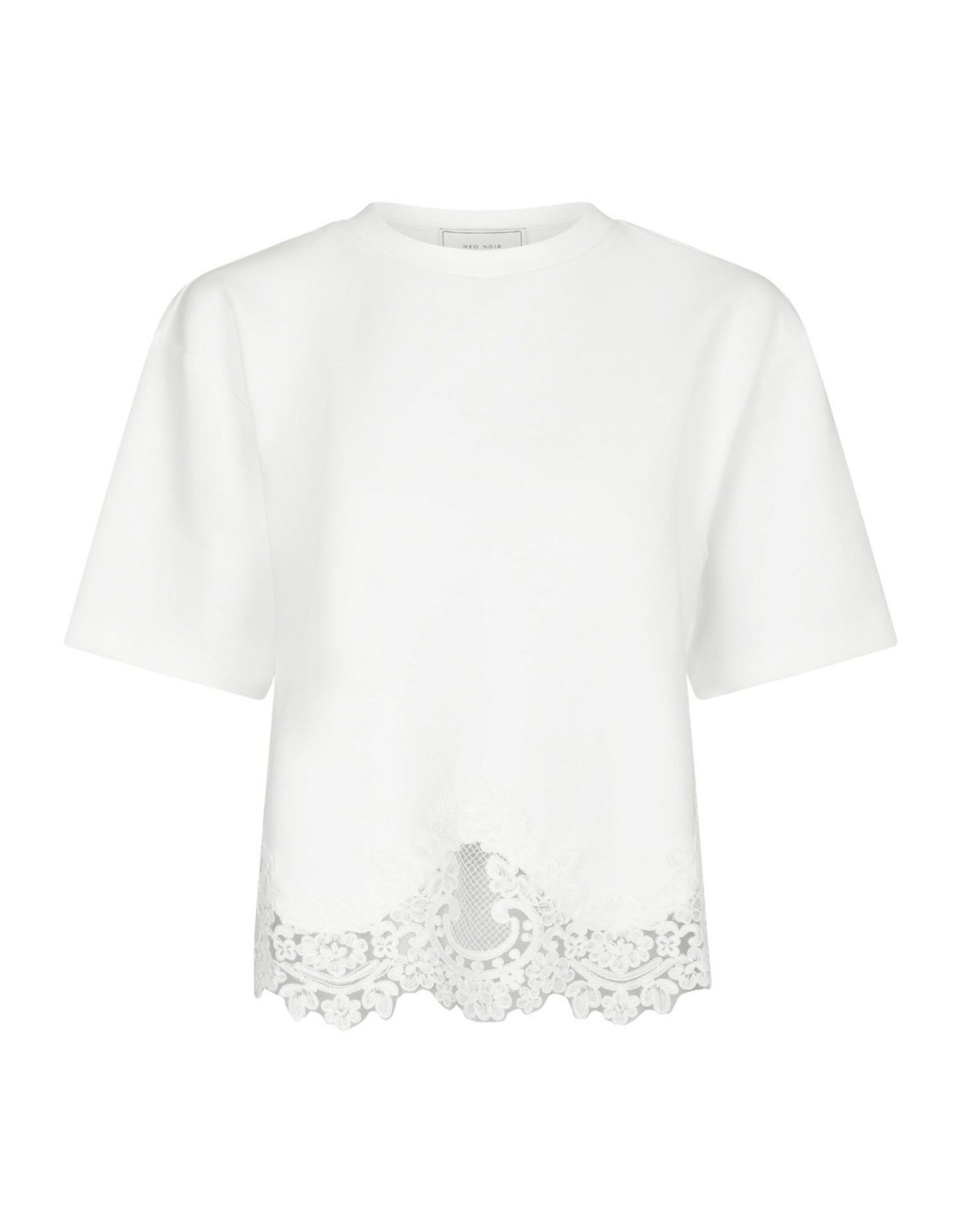 T-Shirt Lace 'Iria' - White - Neo Noir
