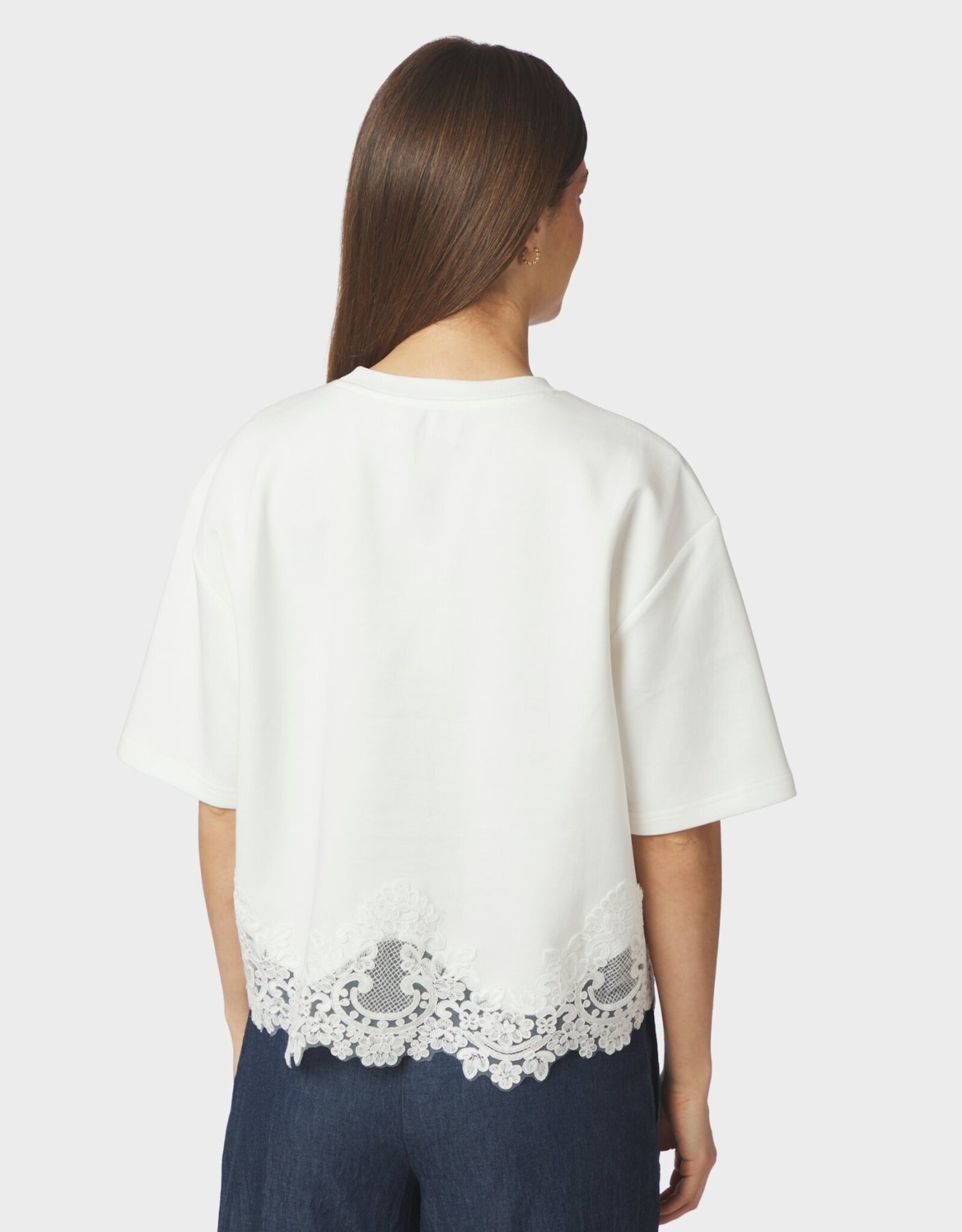 T-Shirt Lace 'Iria' - White - Neo Noir