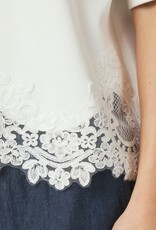 T-Shirt Lace 'Iria' - White - Neo Noir