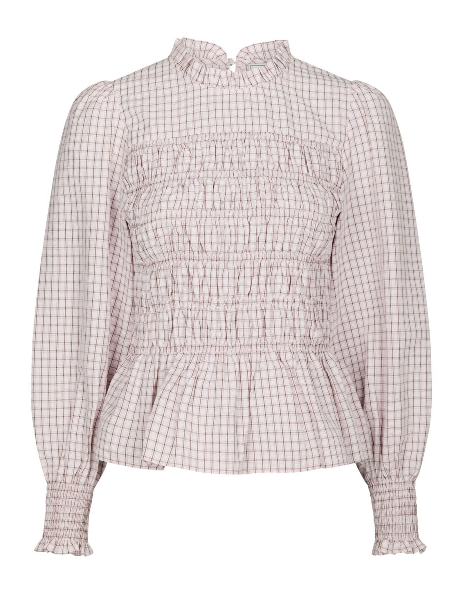 Blouse Mini Check 'Possa' - Light Pink - Neo Noir