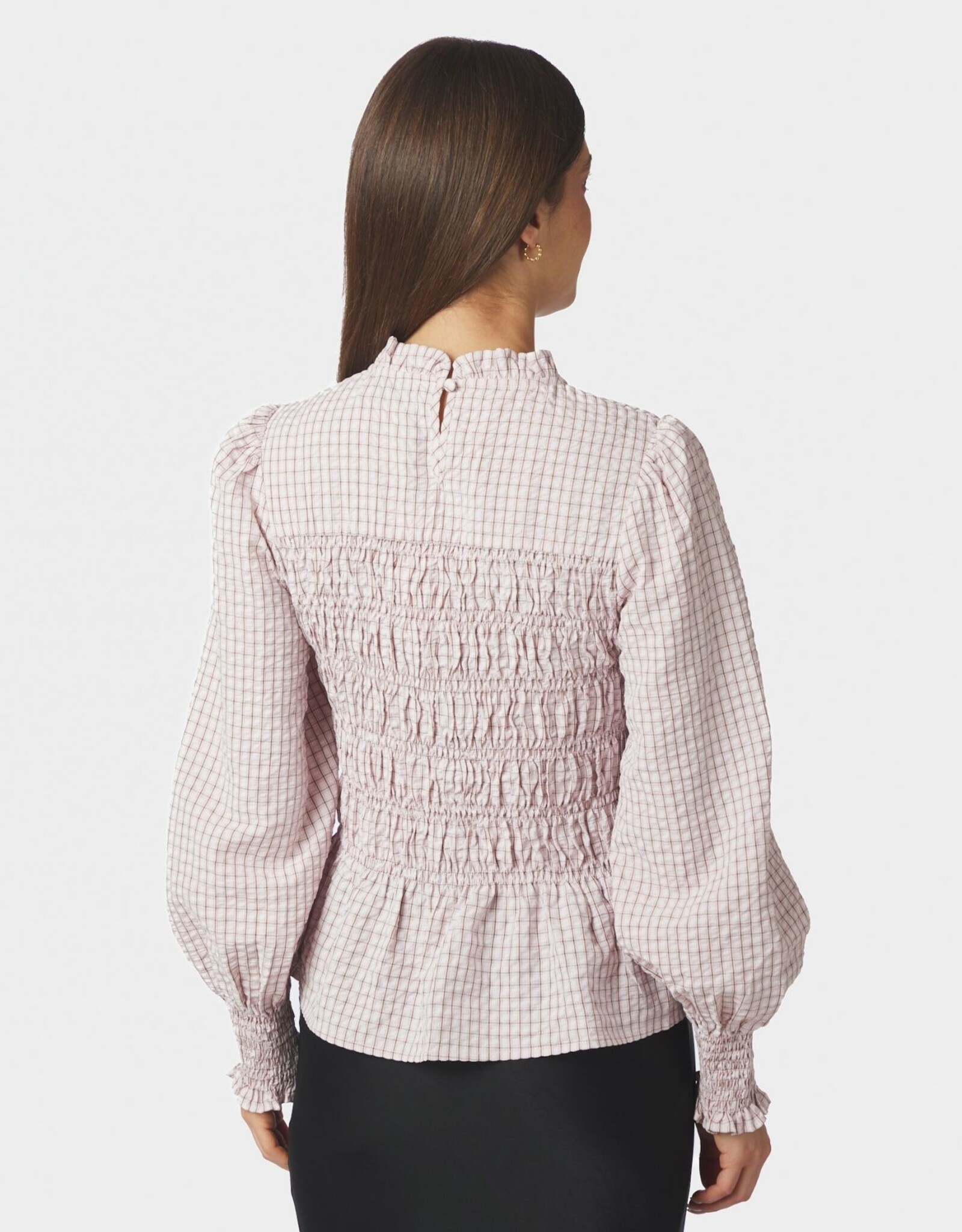 Blouse Mini Check 'Possa' - Light Pink - Neo Noir