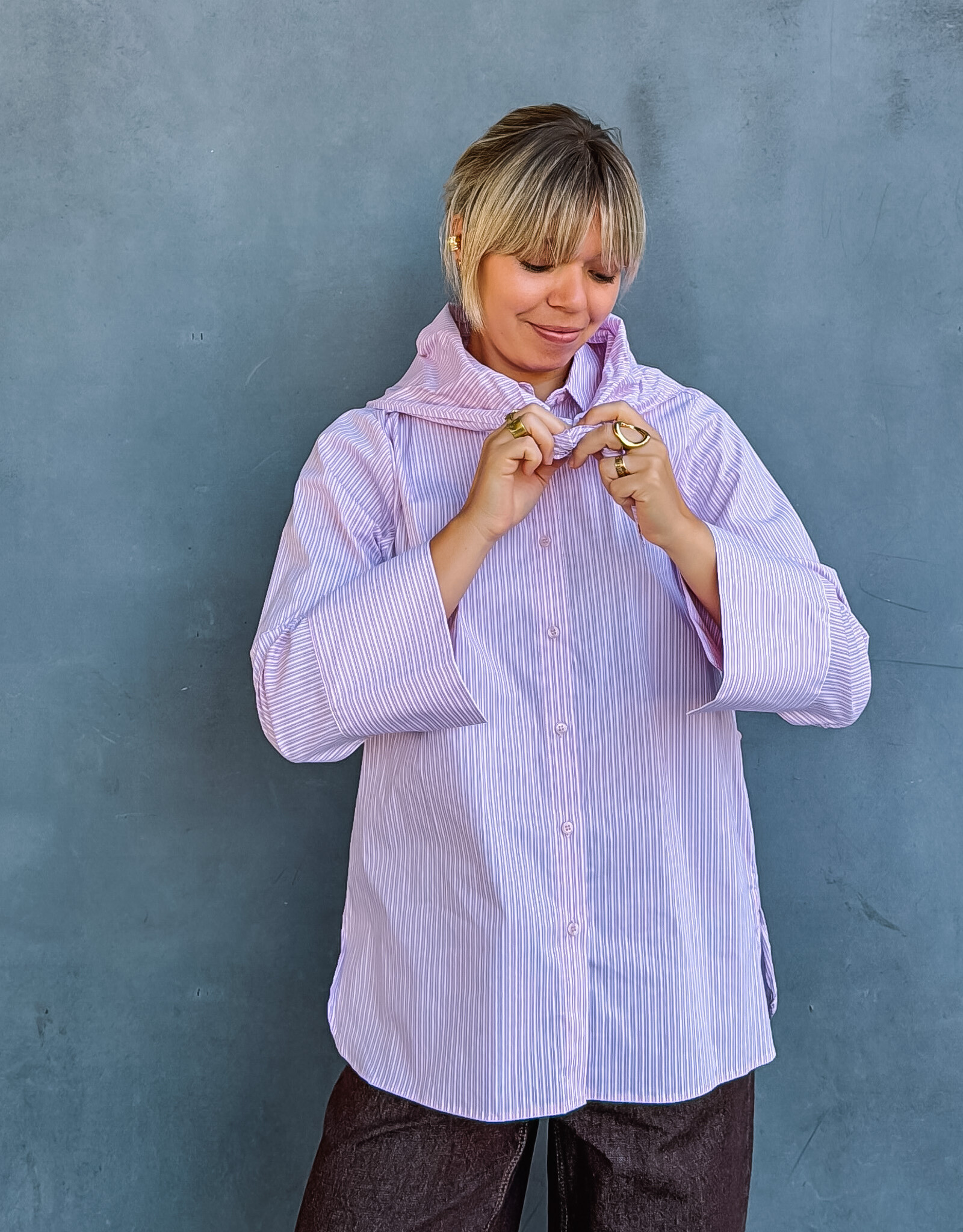 Blouse Scarf 'Dita' - Light Pink - Neo Noir