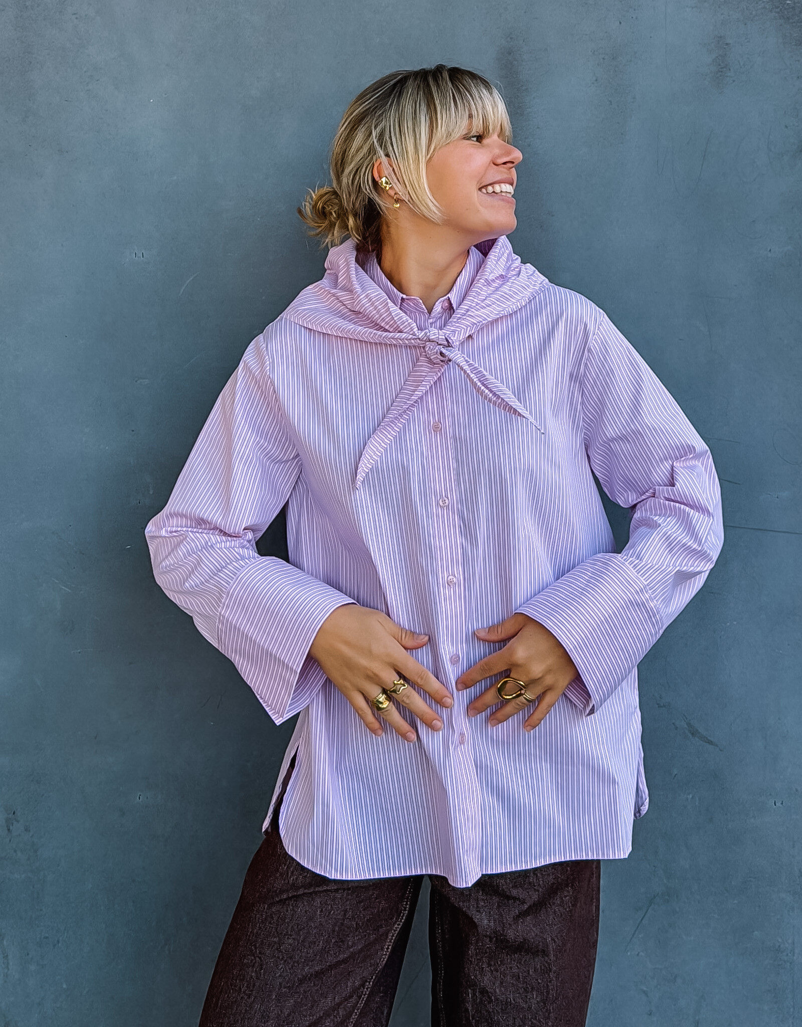 Blouse Scarf 'Dita' - Light Pink - Neo Noir
