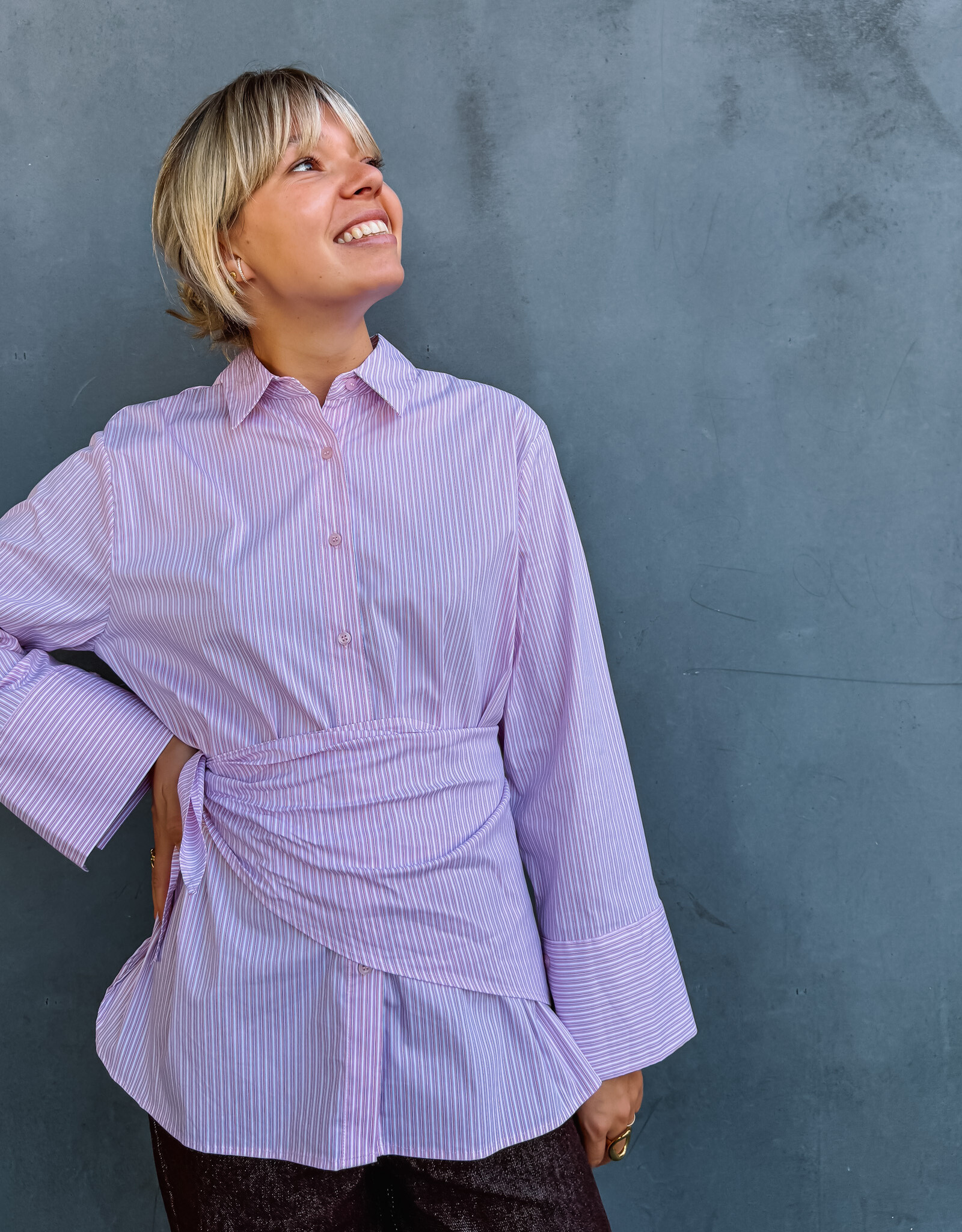 Blouse Scarf 'Dita' - Light Pink - Neo Noir