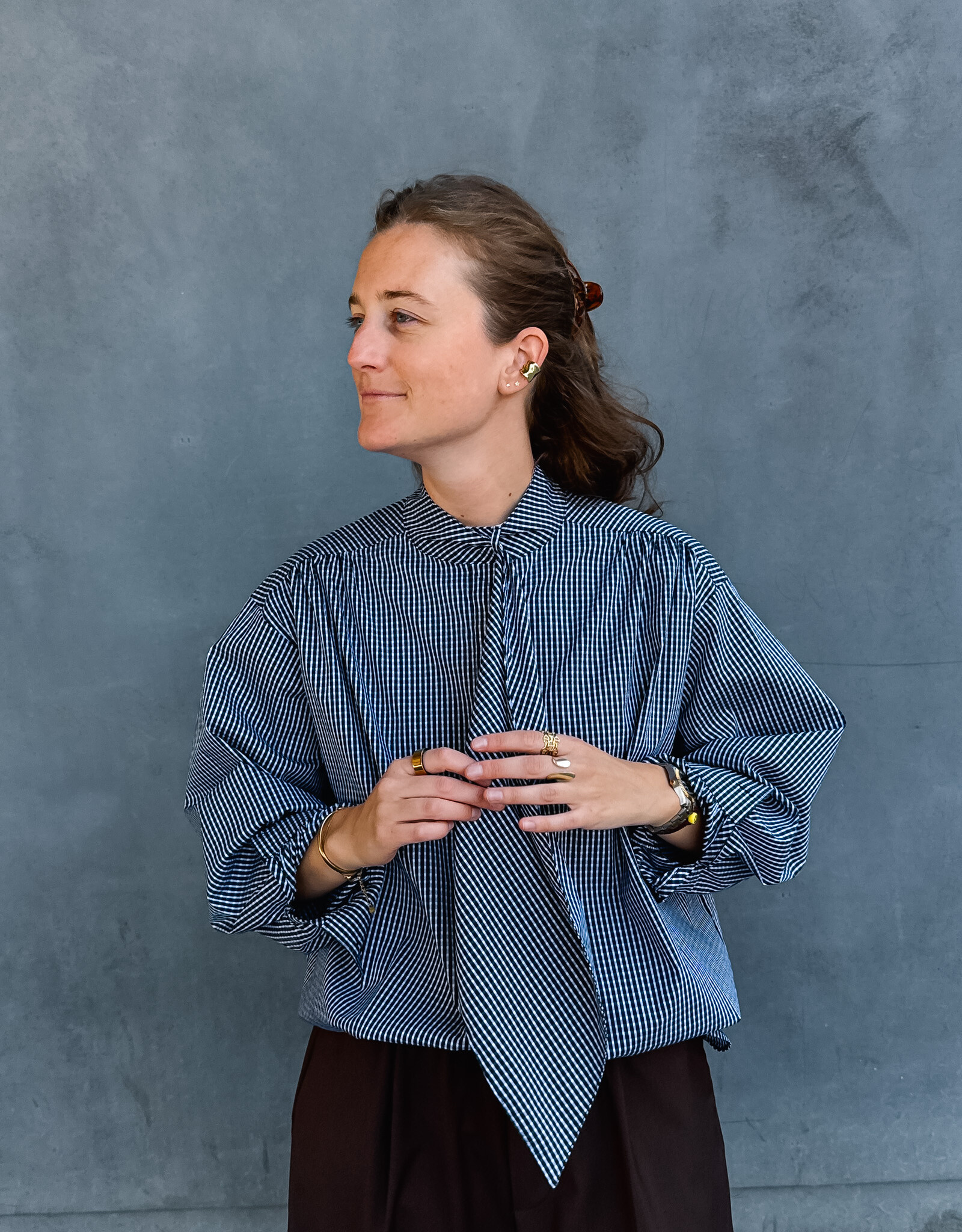 Blouse 'Olalie' - Navy