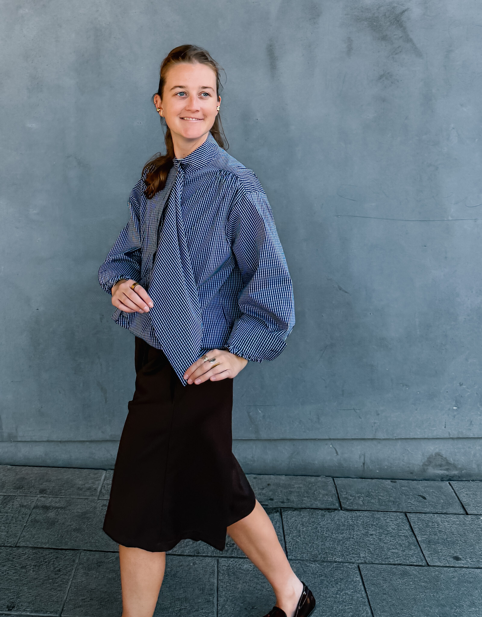Blouse 'Olalie' - Navy