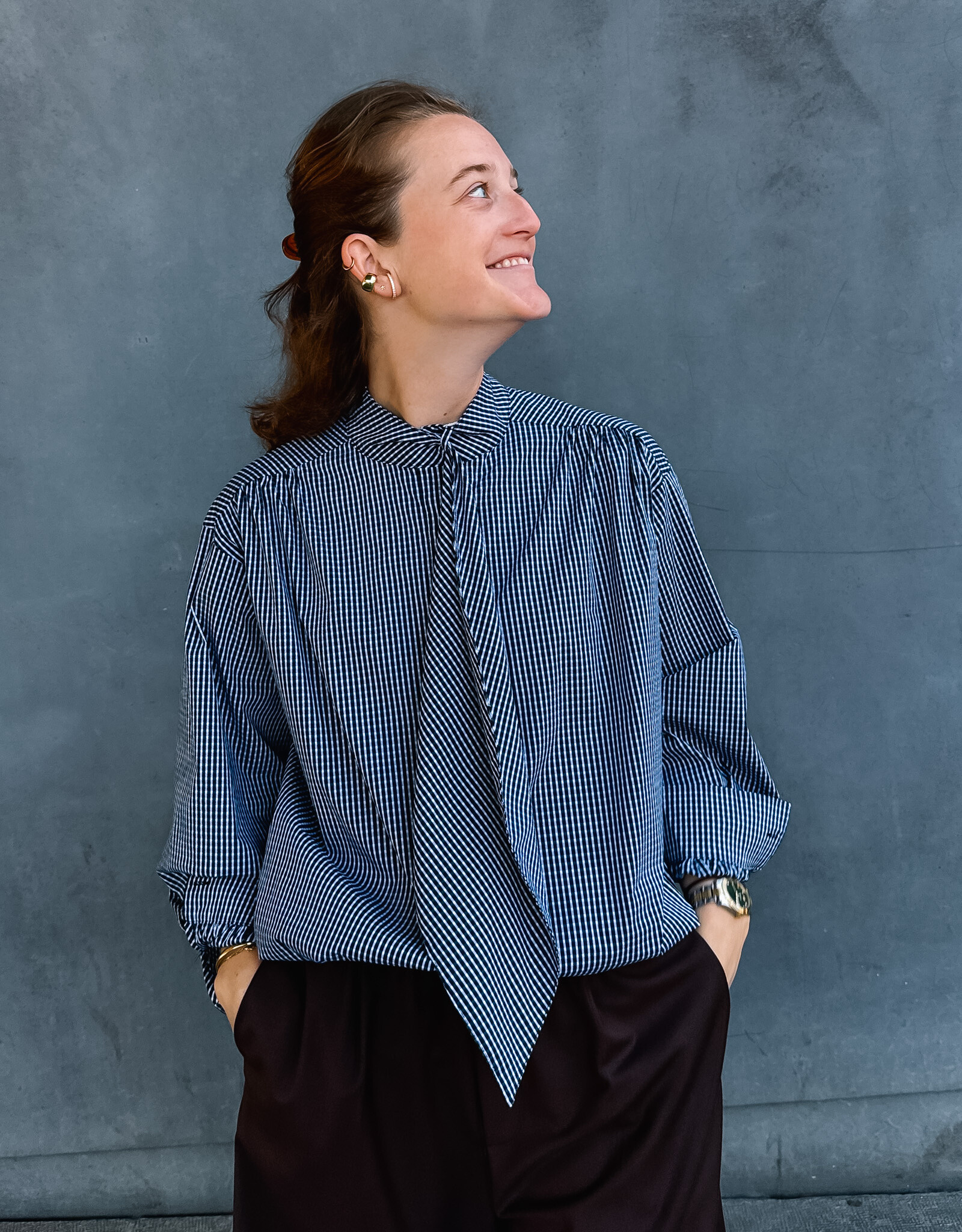 Blouse 'Olalie' - Navy