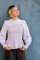 Blouse Mini Check 'Possa' - Light Pink - Neo Noir