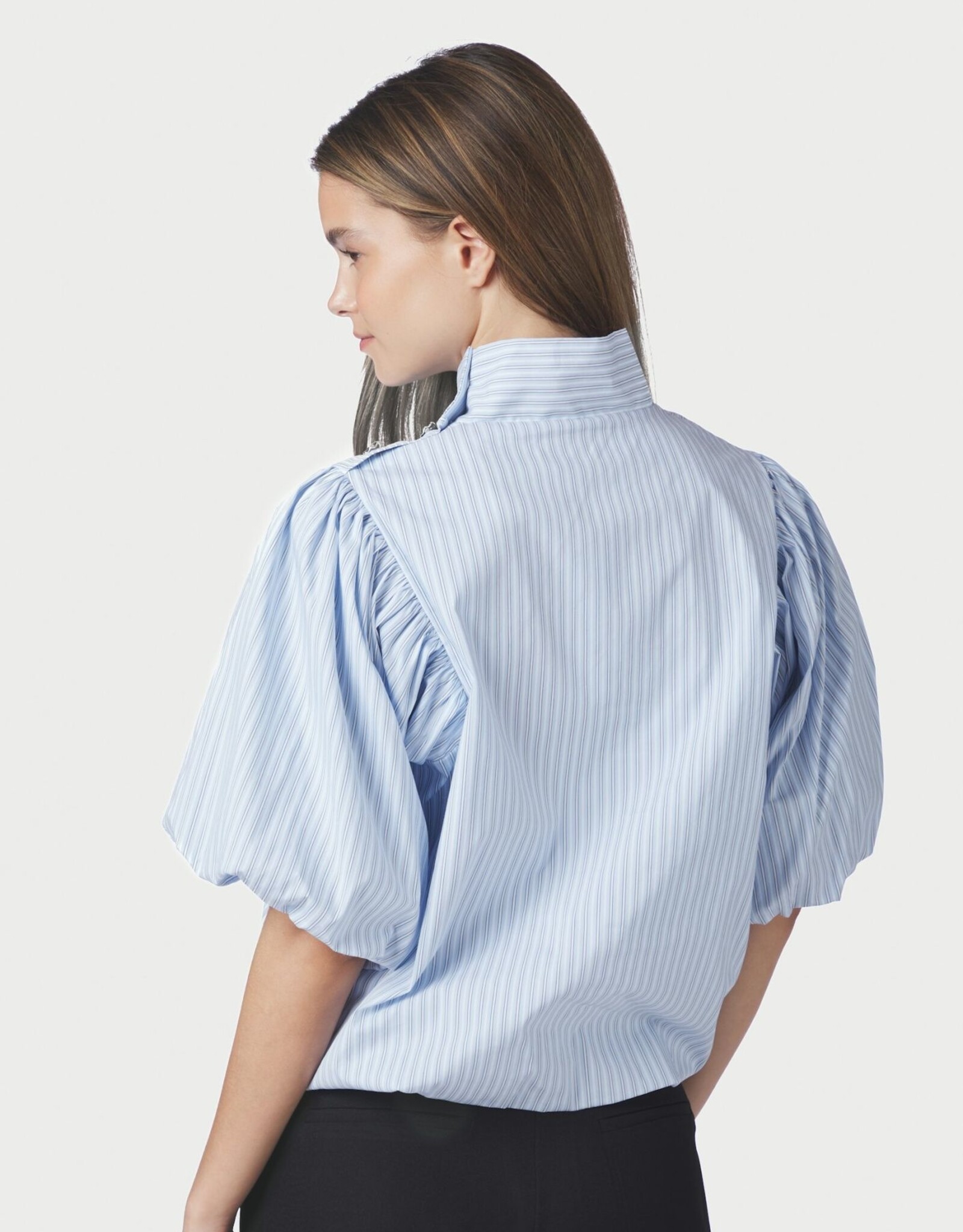 Blouse Stripe 'Parisa' - Light Blue - Neo Noir