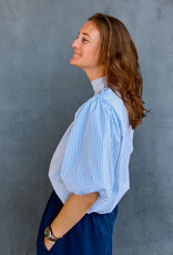 Blouse Stripe 'Parisa' - Light Blue - Neo Noir