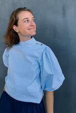 Blouse Stripe 'Parisa' - Light Blue - Neo Noir