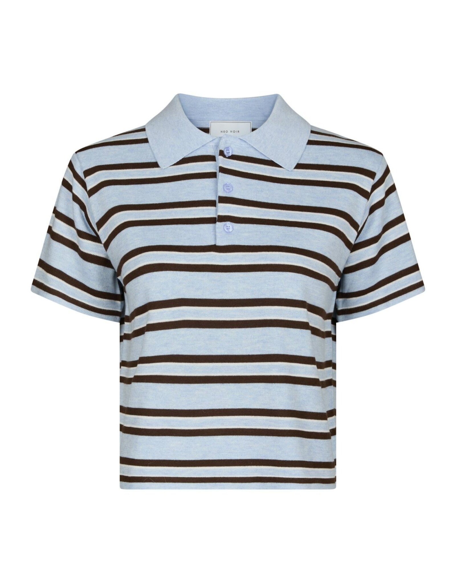 Polo Korte Mouw 'Mulann - Light Blue - Neo Noir