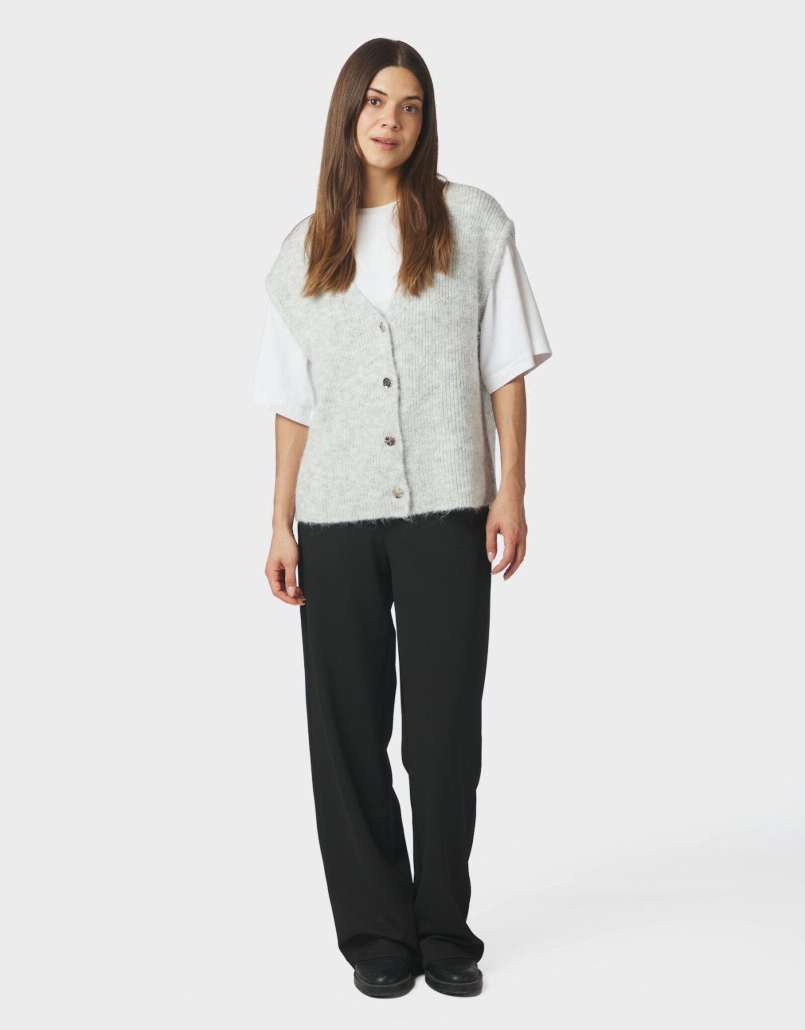 Gilet Zonder Mouw 'Xandra' - Light Grey - Neo Noir