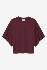 Catwalk Junkie T-Shirt 'Batsleeve' - Merlot - Catwalk Junkie