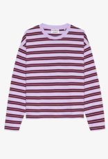Catwalk Junkie T-Shirt Long Sleeve 'Striped' - Lavender Frost - Catwalk Junkie