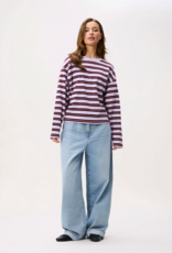 Catwalk Junkie T-Shirt Long Sleeve 'Striped' - Lavender Frost - Catwalk Junkie