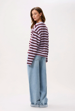 Catwalk Junkie T-Shirt Long Sleeve 'Striped' - Lavender Frost - Catwalk Junkie