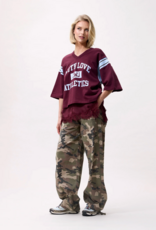 Catwalk Junkie Sweater Short Sleeve 'Sporty Graphic' - Merlot - Catwalk Junkie