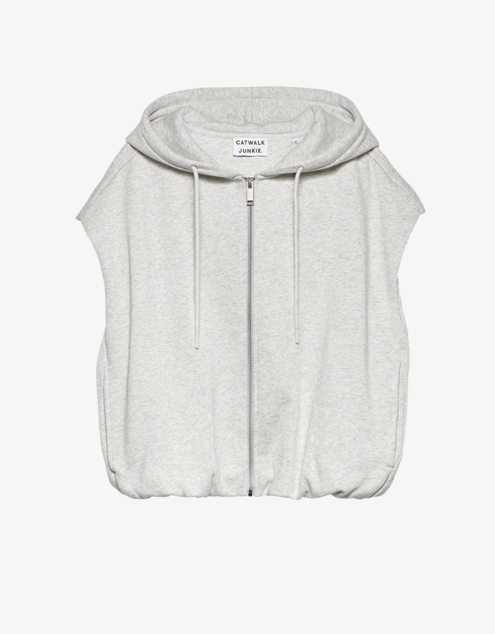 Catwalk Junkie Sleeveless Sweater 'Tuck In' - Light Grey Melange - Catwalk Junkie