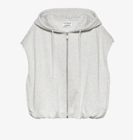 Catwalk Junkie Sleeveless Sweater 'Tuck In' - Light Grey Melange - Catwalk Junkie