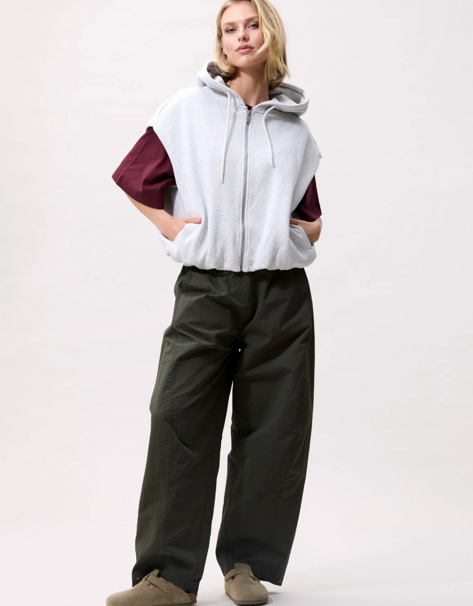 Catwalk Junkie Sleeveless Sweater 'Tuck In' - Light Grey Melange - Catwalk Junkie