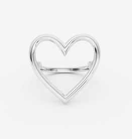 Billion Avenue Ring Heart - Silver - Billion Avenue 57