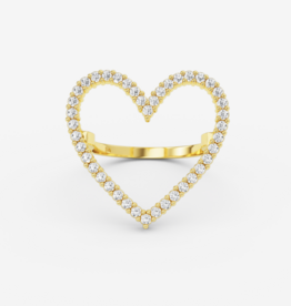 Billion Avenue Ring Diamond Heart - Gold - Billion Avenue 51