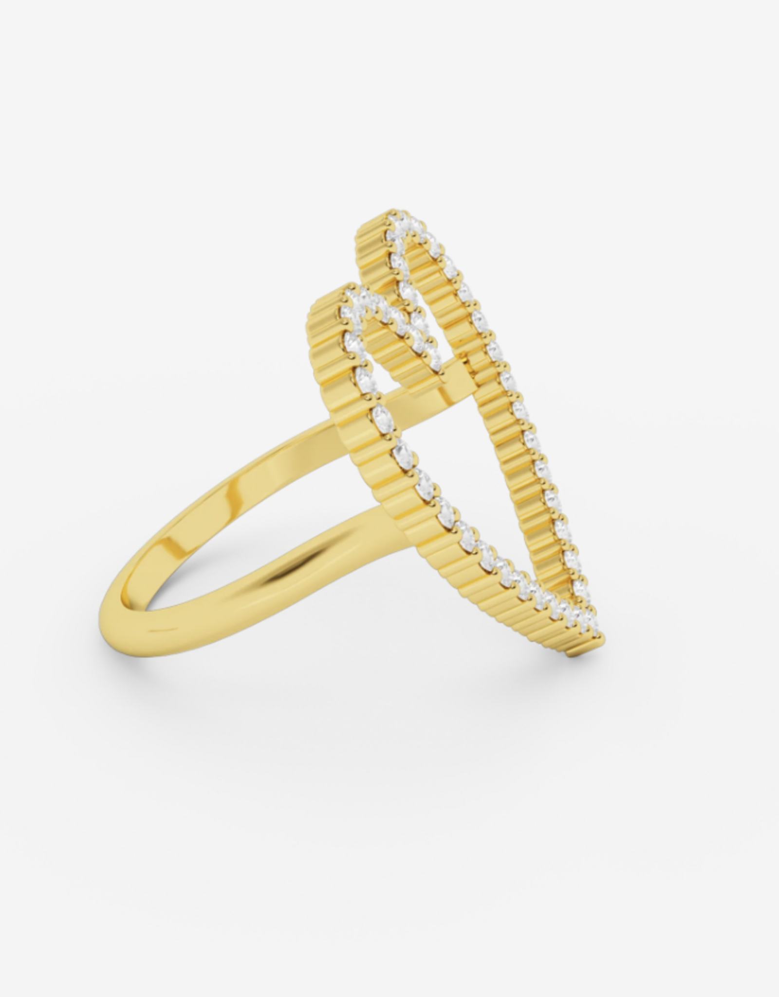 Billion Avenue Ring Diamond Heart - Gold - Billion Avenue 51