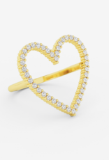 Billion Avenue Ring Diamond Heart - Gold - Billion Avenue 57