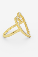 Billion Avenue Ring Diamond Heart - Gold - Billion Avenue 57