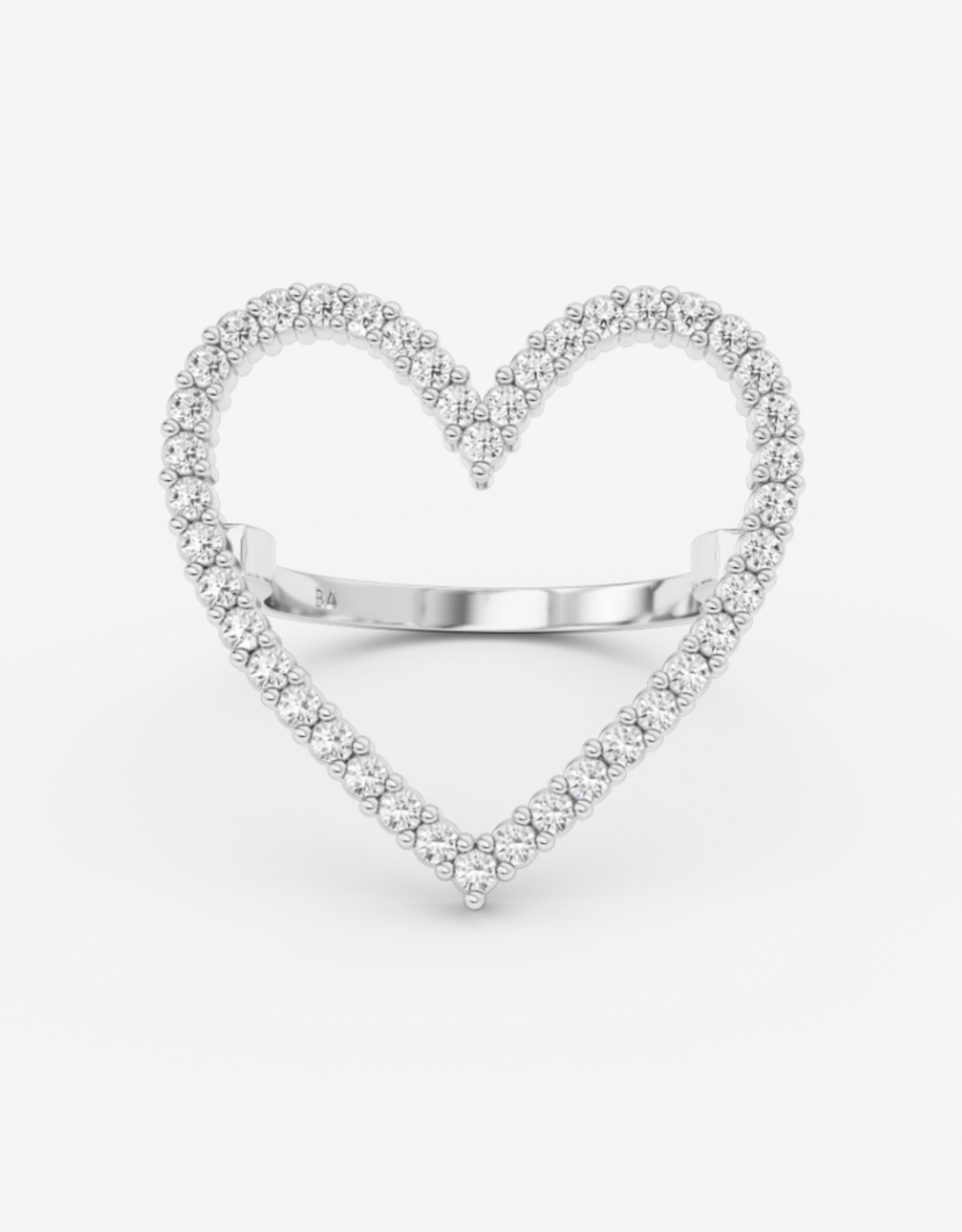 Billion Avenue Ring Diamond Heart - Silver - Billion Avenue 51