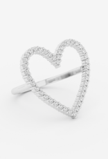 Billion Avenue Ring Diamond Heart - Silver - Billion Avenue 51