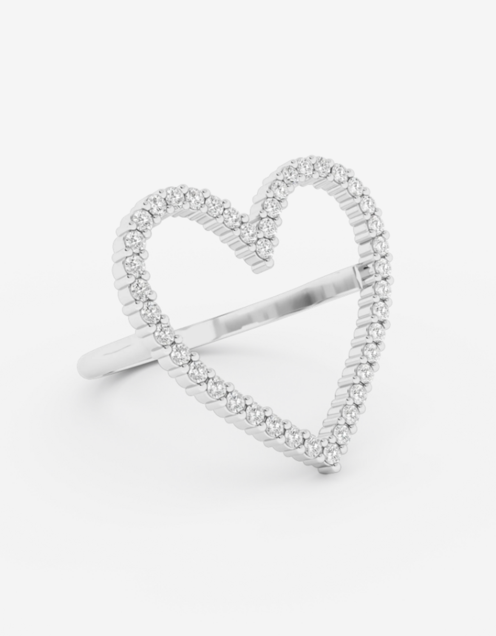Billion Avenue Ring Diamond Heart - Silver - Billion Avenue 51