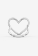 Billion Avenue Ring Diamond Heart - Silver - Billion Avenue 57
