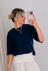 Esmé Studios Boxy T-Shirt 'Signe' - Blue Nights - Esmé Studios