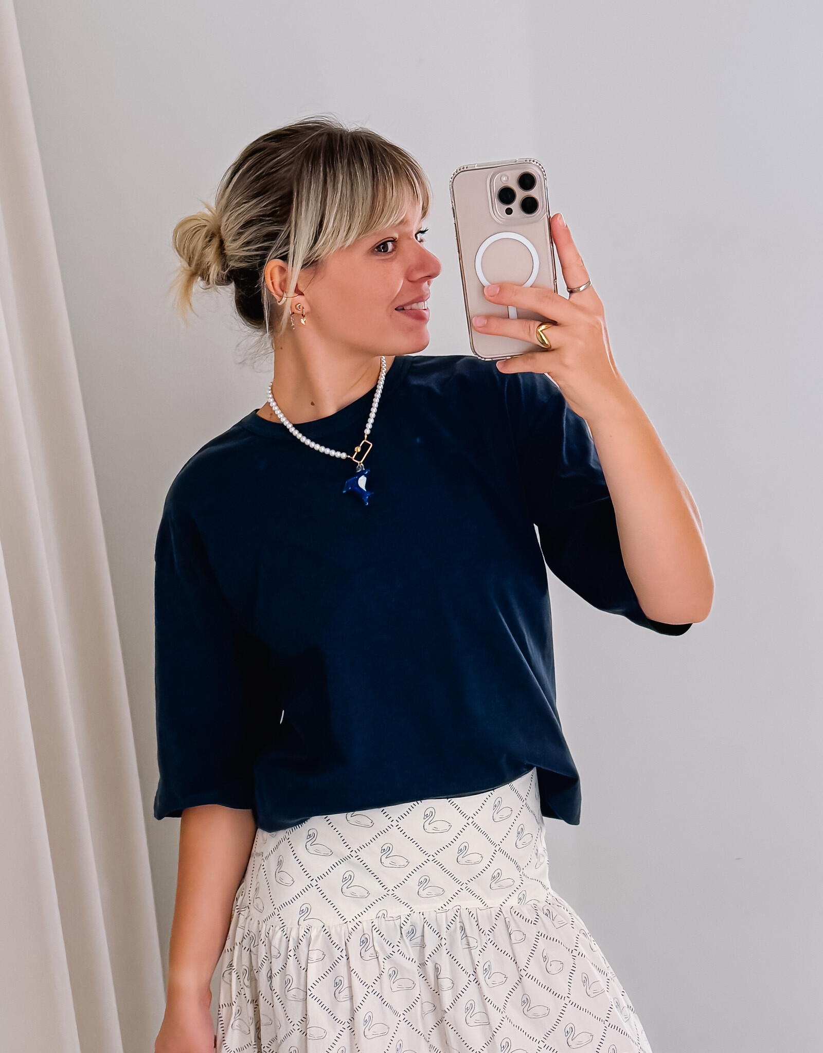 Esmé Studios Boxy T-Shirt 'Signe' - Blue Nights - Esmé Studios