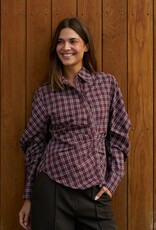 Blouse 'Neoella' - Plum - Neo Noir
